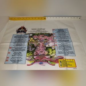 Disney Disneyana Official Convention 2000 Magic Kingdom Map Bandana Scarf